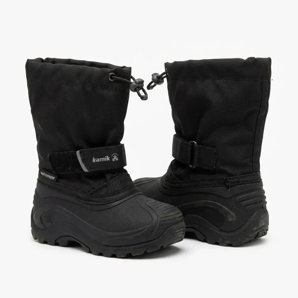 Kamik Waterproof Insulated Wesley Snow Boot Black Unisex Toddler 9